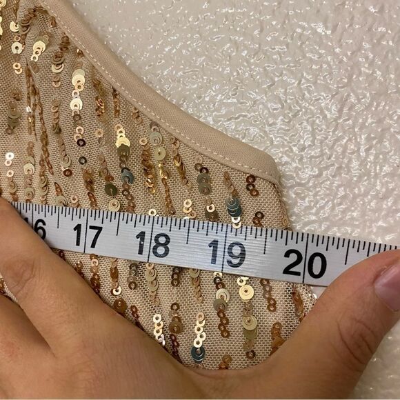 Forever 21 Plus Size all Sequin slip Dress spaghetti strap NYE 0X US 12 - Picture 8 of 12